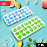 21 Cavity Up Ice Cube Trays-Easy Release Food  Grade  (2 Pc Set)