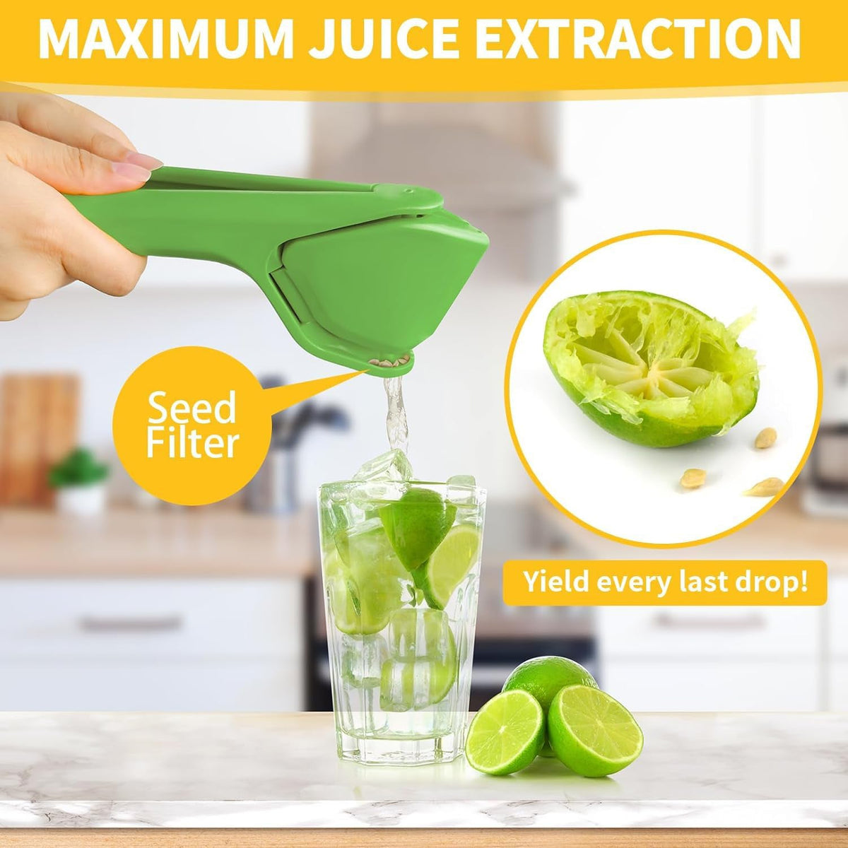 Liger Plastic Manual Handheld Lemon & Orange Squeezer Juice (1 Pc)