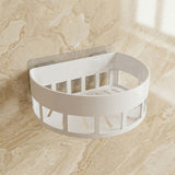 Self-Adhesive Corner Bathroom Shelf with Fast-Drain Holes (1 Pc)