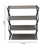 4 Layer Foldable Shoe Rack Organizer (1 Pc)